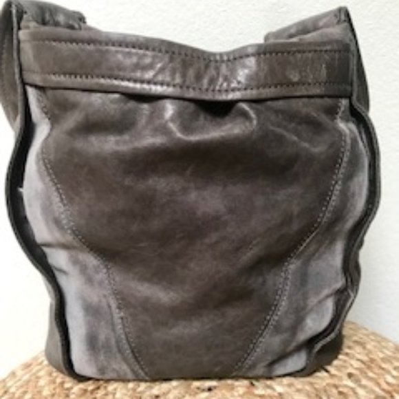 Kooba Gray and Charcoal Two-Tone Hobo Bag - Picture 4 of 14